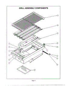 16 - Grill Assembly parts for Thermador PDR364GDZS from AppliancePartsPros.com