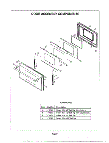 20 - Door Assembly parts for Thermador PDR364GDZS from AppliancePartsPros.com