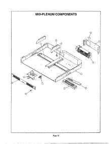 14 - Mid-Plenum Components parts for Thermador Wall Oven CJ302US from AppliancePartsPros.com