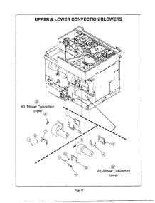 16 - Upper & Lower Convection Blowers parts for Thermador CJ302ZS from AppliancePartsPros.com