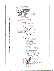 26 - Upper Microwave Oven Door parts for Thermador CJ302ZS from AppliancePartsPros.com