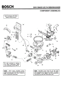 04 - Component Assemblies parts for Bosch Dishwasher SHV99A03 UC/14 (FD 8212-) from AppliancePartsPros.com