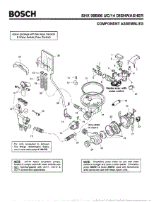 04 - Component Assemblies parts for Bosch Dishwasher SHX99B06 UC/14 (FD 8212-) from AppliancePartsPros.com