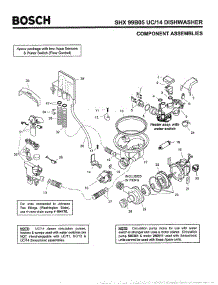 04 - Component Assemblies parts for Bosch Dishwasher SHX99B05 UC/14 (FD 8212-) from AppliancePartsPros.com
