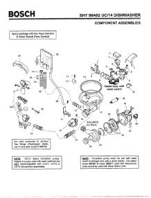 04 - Component Assemblies parts for Bosch Dishwasher SHY99A02 UC/14 (FD 8212-) from AppliancePartsPros.com
