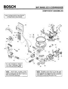 04 - Component Assemblies parts for Bosch Dishwasher SHY99A05 UC/14 (FD 8212-) from AppliancePartsPros.com
