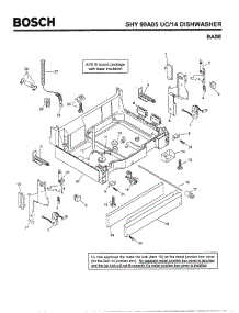 05 - Base parts for Bosch Dishwasher SHY99A05 UC/14 (FD 8212-) from AppliancePartsPros.com