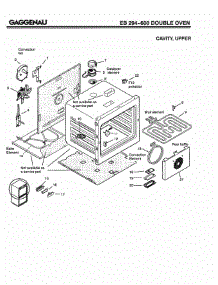 02 - Cavity, Upper parts for Gaggenau EB294-600 from AppliancePartsPros.com
