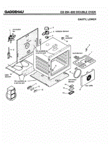 04 - Cavity, Lower parts for Gaggenau EB294-600 from AppliancePartsPros.com