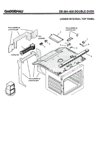 03 - Lower Internal Top Panel parts for Gaggenau EB294-630 from AppliancePartsPros.com