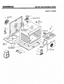 04 - Cavity, Lower parts for Gaggenau EB294-630 from AppliancePartsPros.com