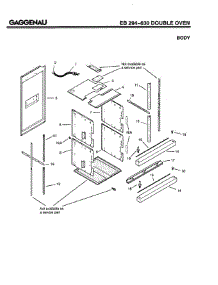 05 - Body parts for Gaggenau EB294-630 from AppliancePartsPros.com