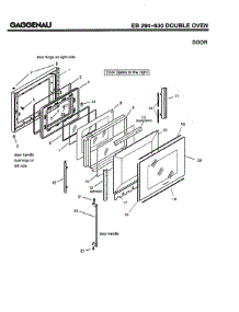 06 - Door parts for Gaggenau EB294-630 from AppliancePartsPros.com