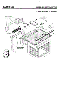 03 - Lower Internal Top Panel parts for Gaggenau EB295-600 from AppliancePartsPros.com