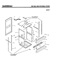 05 - Body parts for Gaggenau EB295-600 from AppliancePartsPros.com