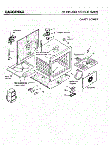 04 - Cavity, Lower parts for Gaggenau EB295-630 from AppliancePartsPros.com