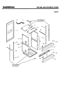 05 - Body parts for Gaggenau EB295-630 from AppliancePartsPros.com