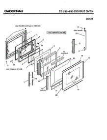 06 - Door parts for Gaggenau EB295-630 from AppliancePartsPros.com
