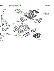 06 - Racks parts for Bosch Dishwasher SHY56A02 UC/14 (FD8301-) from AppliancePartsPros.com