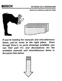 07 - Manuals & Micesllaneous Items parts for Bosch Dishwasher SHY56A02 UC/14 (FD8301-) from AppliancePartsPros.com