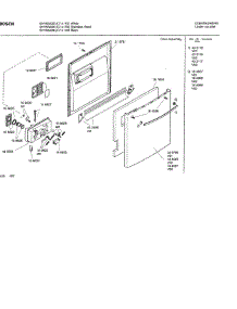 02 - Door Assembly parts for Bosch Dishwasher SHY56A06 UC/14 (FD8301-) from AppliancePartsPros.com