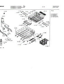 06 - Racks parts for Bosch Dishwasher SHY56A06 UC/14 (FD8301-) from AppliancePartsPros.com