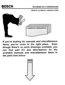 07 - Manuals & Miscellaneous Items parts for Bosch Dishwasher SHY56A06 UC/14 (FD8301-) from AppliancePartsPros.com