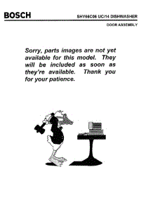 02 - Door Assembly parts for Bosch Dishwasher SHY66C06 UC/14 (FD8301-) from AppliancePartsPros.com