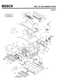 02 - Cavity parts for Bosch Wall Oven HBL742 AUC (FD 8207-) from AppliancePartsPros.com