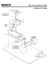 03 - Internal Top Panel parts for Bosch Wall Oven HBL745 AUC (FD 8207-) from AppliancePartsPros.com