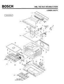 04 - Cavity, Lower parts for Bosch Wall Oven HBL752 AUC (FD 8207-) from AppliancePartsPros.com