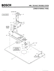 06 - Lower Internal Panel parts for Bosch Wall Oven HBL755 AUC (FD 8207-) from AppliancePartsPros.com
