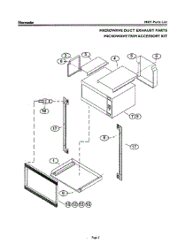 06 - Microwave Duct Exhaust parts for Thermador Oven SMW272YB AFTER S/N 8204 from AppliancePartsPros.com