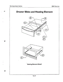 22 - Drawer Slides & Heating Element parts for Thermador Oven SMW272YB AFTER S/N 8204 from AppliancePartsPros.com