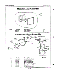 28 - Lamp & Convection Motor parts for Thermador Oven SMWS72YP AFTER S/N 8204 from AppliancePartsPros.com