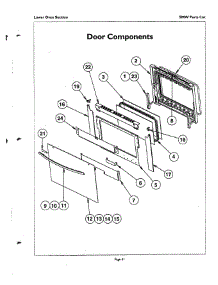30 - Door parts for Thermador Oven SMW272YB AFTER S/N 8204 from AppliancePartsPros.com