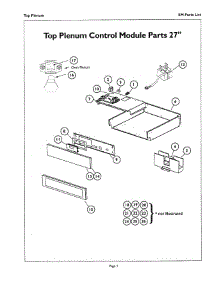 02 - Top Plemum parts for Thermador Oven SM272YB AFTER S/N 8204 from AppliancePartsPros.com