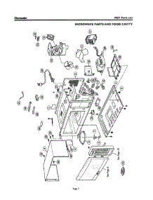08 - Microwave Parts & Food Cavity parts for Thermador Oven SM272ZS AFTER S/N 8204 from AppliancePartsPros.com