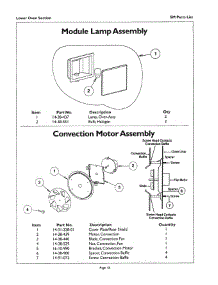 18 - Lamp, Convection Motor parts for Thermador Oven SM272YB AFTER S/N 8204 from AppliancePartsPros.com