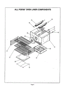 08 - Oven Liner parts for Thermador PGR366ZS from AppliancePartsPros.com