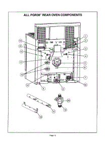 12 - Rear Oven parts for Thermador PGR364GDZS from AppliancePartsPros.com