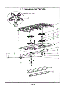 14 - Xlo Burner parts for Thermador PGR364GDZS from AppliancePartsPros.com
