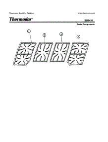 16 - Grate Components parts for Thermador SGS456ZS from AppliancePartsPros.com