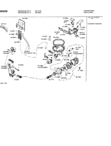 04 - Component Assembly parts for Bosch Dishwasher SHU33AC02 UC/14 from AppliancePartsPros.com