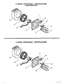 11 - Integral Ventilator parts for Thermador Cooktop GGN365 from AppliancePartsPros.com