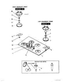 02 - Burners / Ignition Plug parts for Thermador Cooktop GGN365W from AppliancePartsPros.com