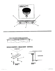 07 - Burner Cap, Rear Support Bar parts for Thermador Cooktop GGNCV30 from AppliancePartsPros.com