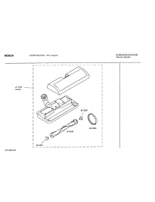 04 - Carpet / Floor Nozzle parts for Bosch Vacuum BSG81360 UC/03 from AppliancePartsPros.com