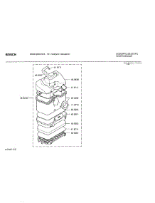 02 - Dust Container parts for Bosch BSG81265 UC/01 from AppliancePartsPros.com