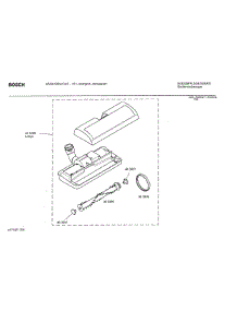 05 - Carpet / Floor Nozzle parts for Bosch BSG81265 UC/01 from AppliancePartsPros.com